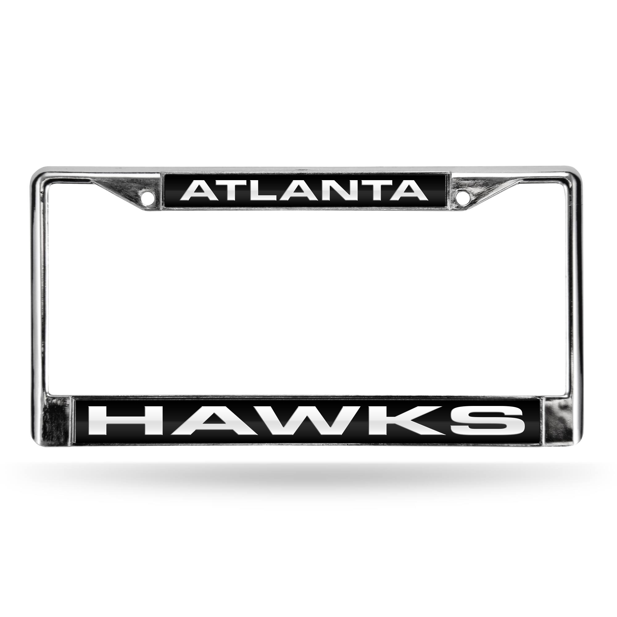 Atlanta Hawks Chrome Metal License Plate Frame Holder