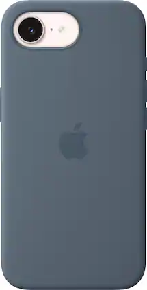 Apple - iPhone 17e Silicone Case with MagSafe - Anchor Blue