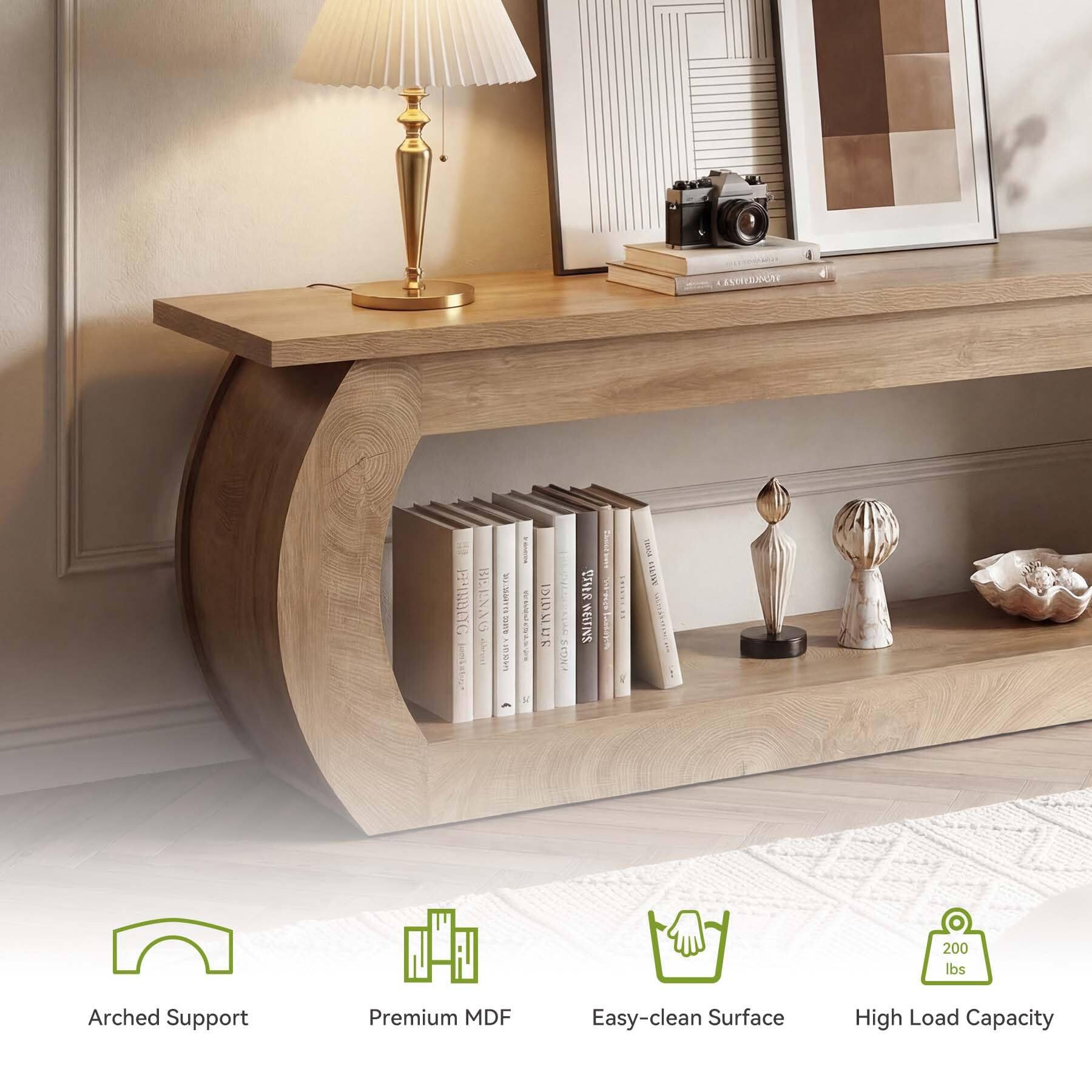 CESTREDOSCAL
EPINDOG
BEILNNG
LOVOLYCHE DOWNTO
DIUND
VISIS WELTINS
VIASSE 
200 lbs
Arched Support
Premium MDF
Easy-clean Surface
High Load Capacity
