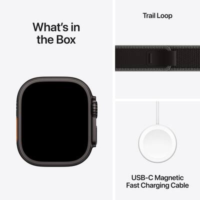 Apple Watch Ultra 3 (GPS+Cellular) 49mm Titanium Case with Black Apple Watch Ultra 3 (GPS+Cellular) 49mm Titanium Case with Black
