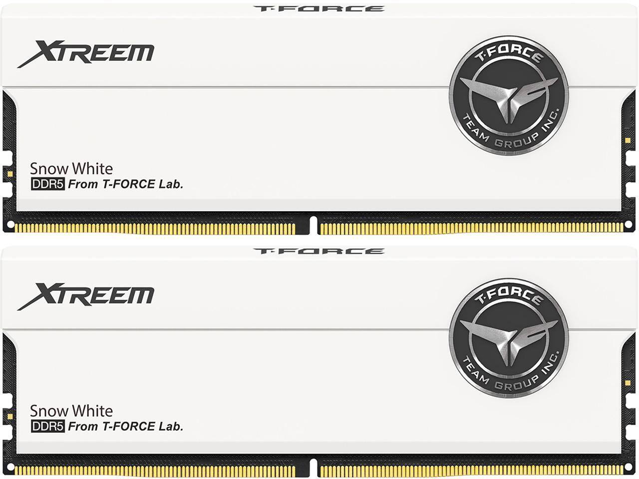 TFORCE XTREEM Snow White DDR5 From T-FORCE Lab.  
TFORCE TEAM INC. GROUP