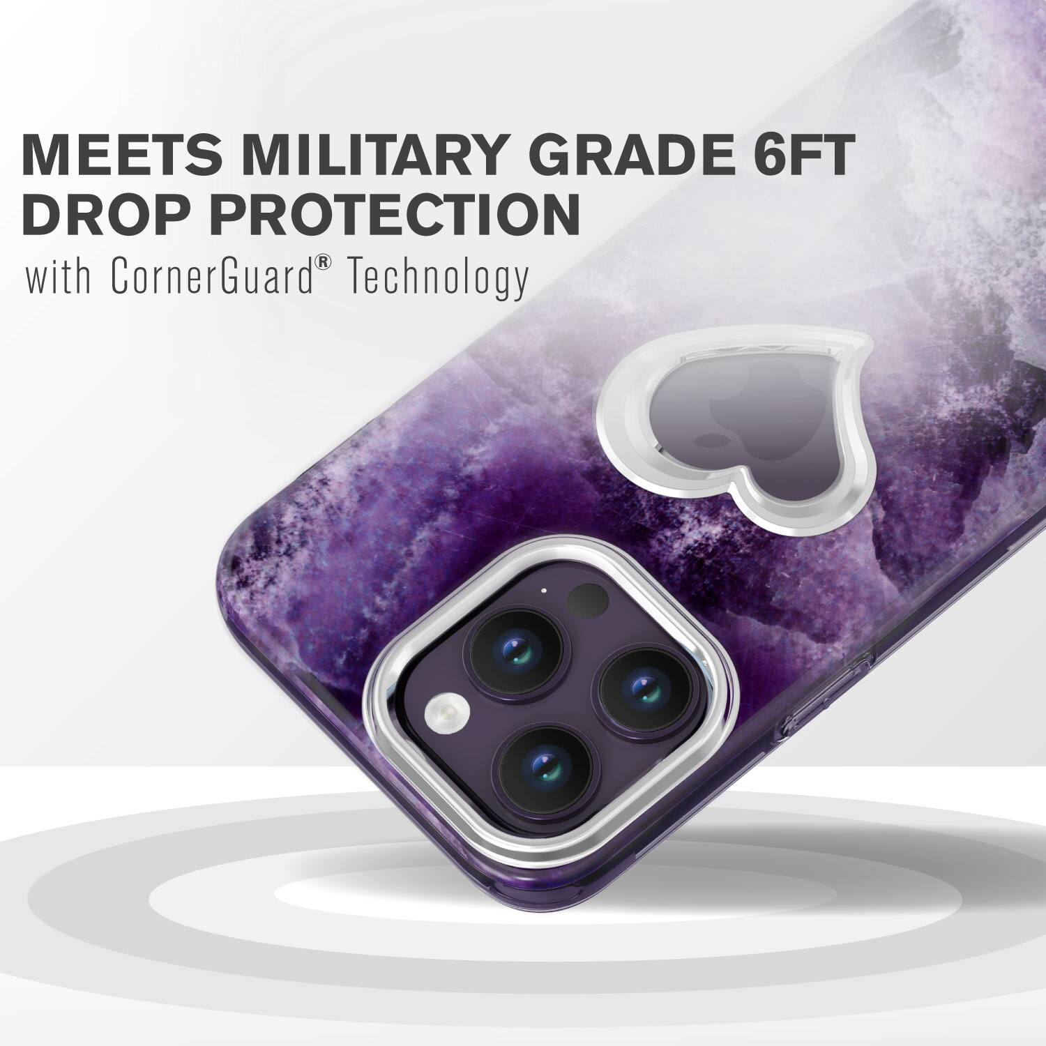 MEETS MILITARY GRADE 6FT DROP PROTECTION with CornerGuard® Technology