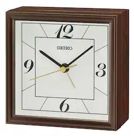 Seiko - 4" Seihokei Bedside Alarm - Brown