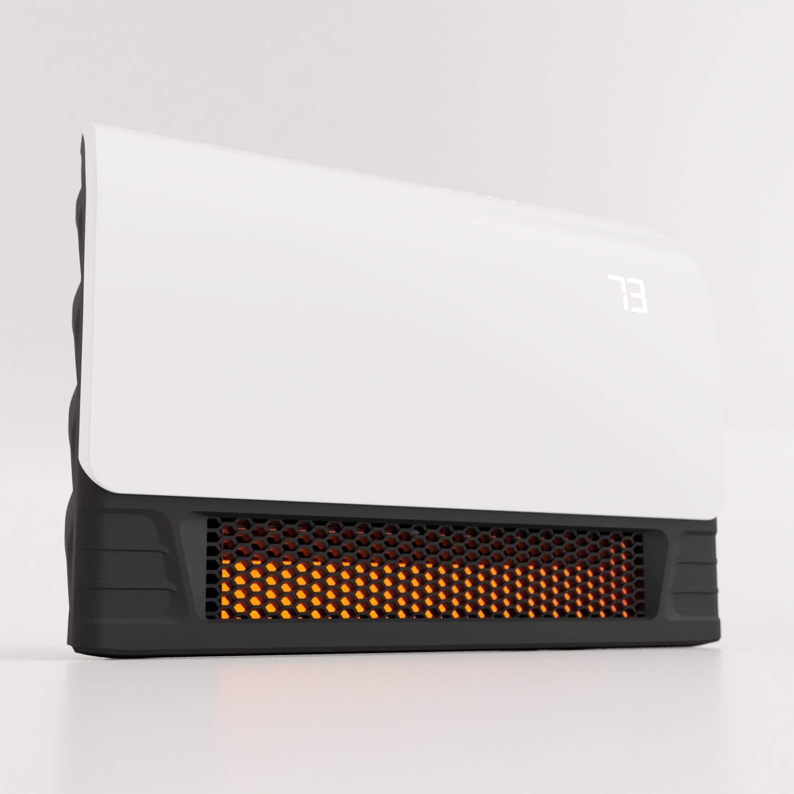 Alt View 16. Heat Storm - Sedona 1,500-Watt Smart Electric Infrared Wall-Mounted Heater - White.