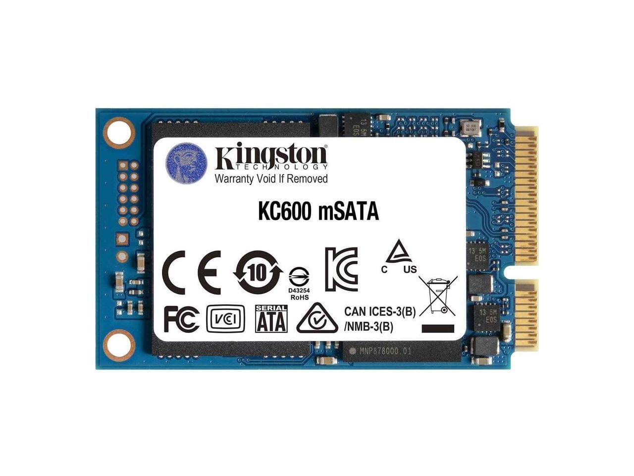 Kingston - KC600 256GB MSATA Internal Solid State Drive SKC600MS/256G