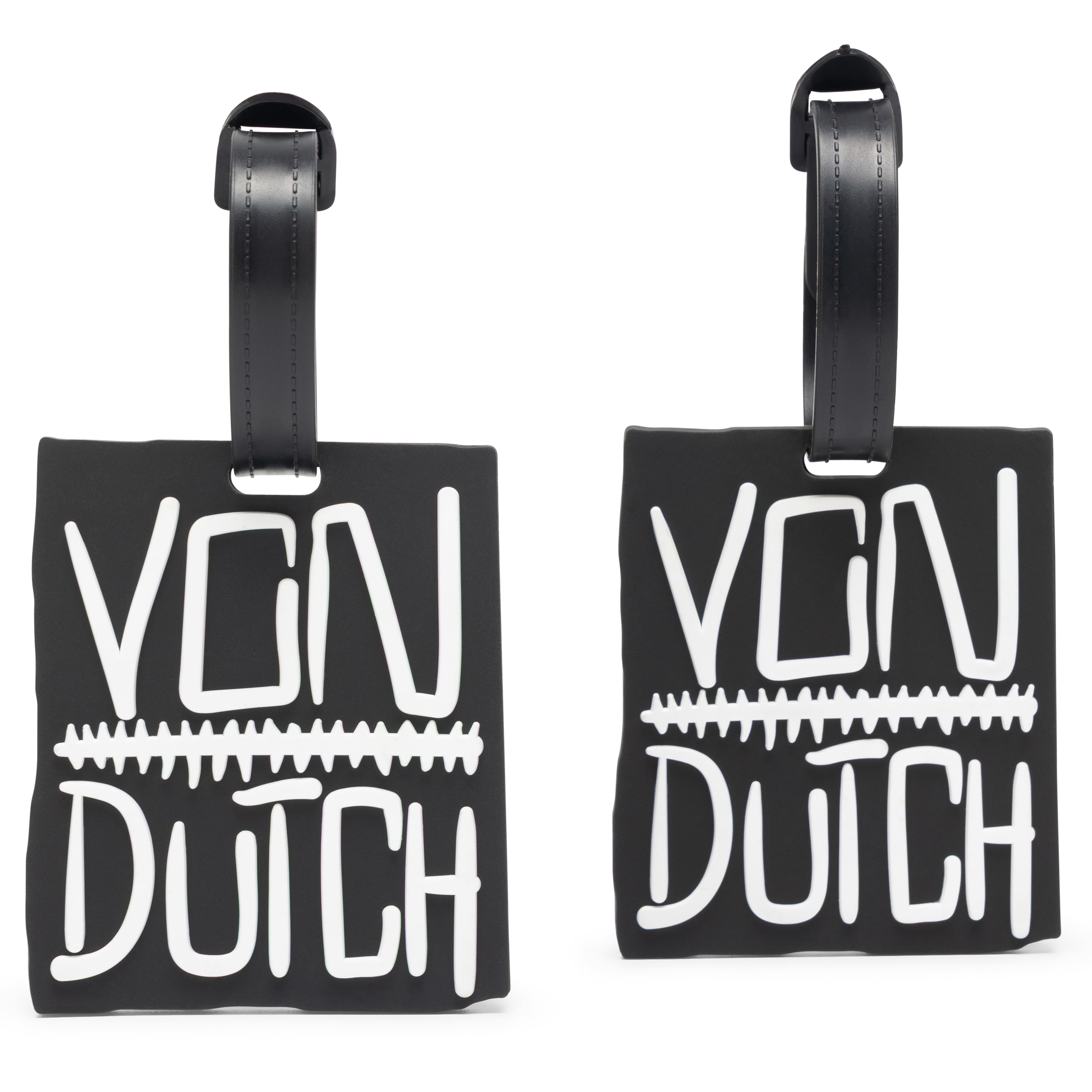Von Dutch - 2-Piece Suitcase ID Tag Set with Adjustable Straps - Stitched price history on PriceWatchPro