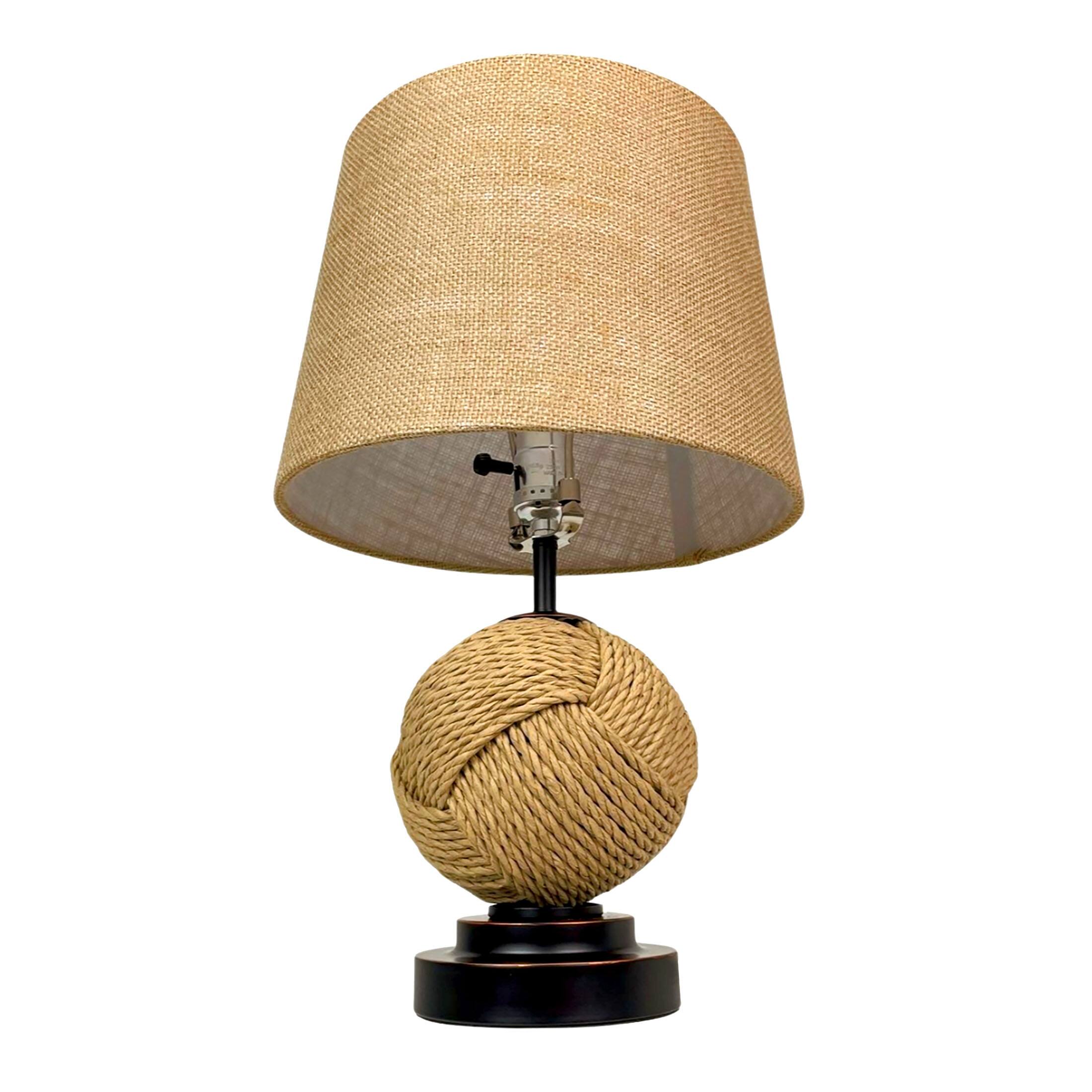 Alt View 1. Things2Die4 - Set of 2 Nautical Rope Table Lamps 22.5" Coastal Beach Decor Accent Lighting - Natural.