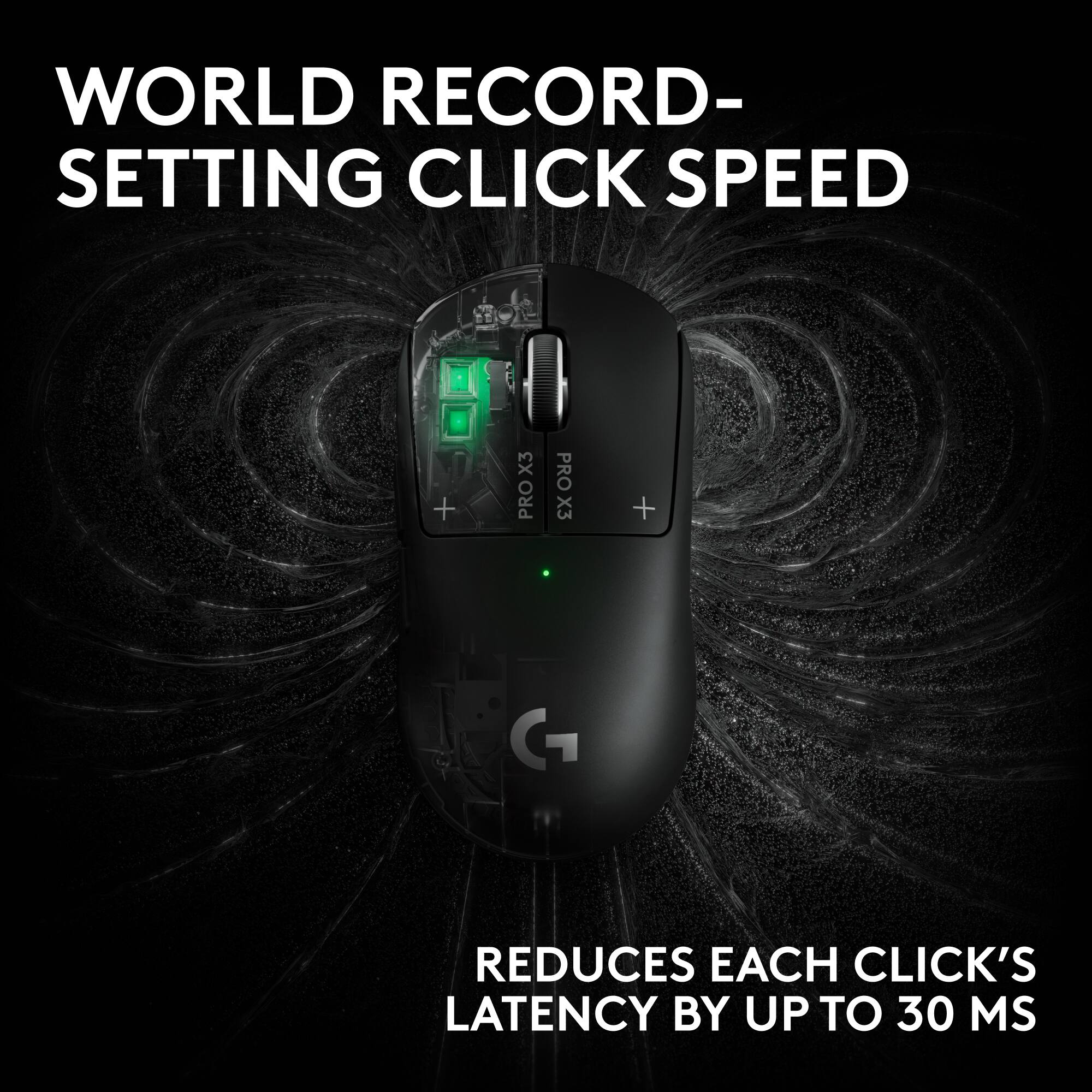 WORLD RECORD-SETTING CLICK SPEED

X3 PRO
PRO X3

REDUCES EACH CLICK'S LATENCY BY UP TO 30 MS
