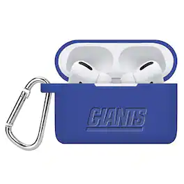 Artinian - New York Giants Debossed Silicone Airpods Pro Case Cover - No Size - Multicolor