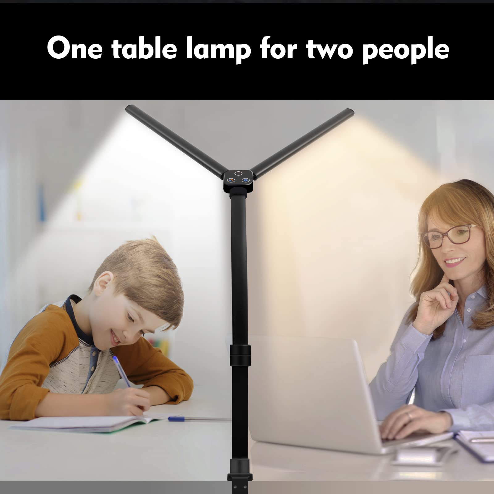 One table lamp for two people