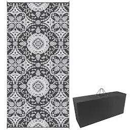 Gray and White Floral