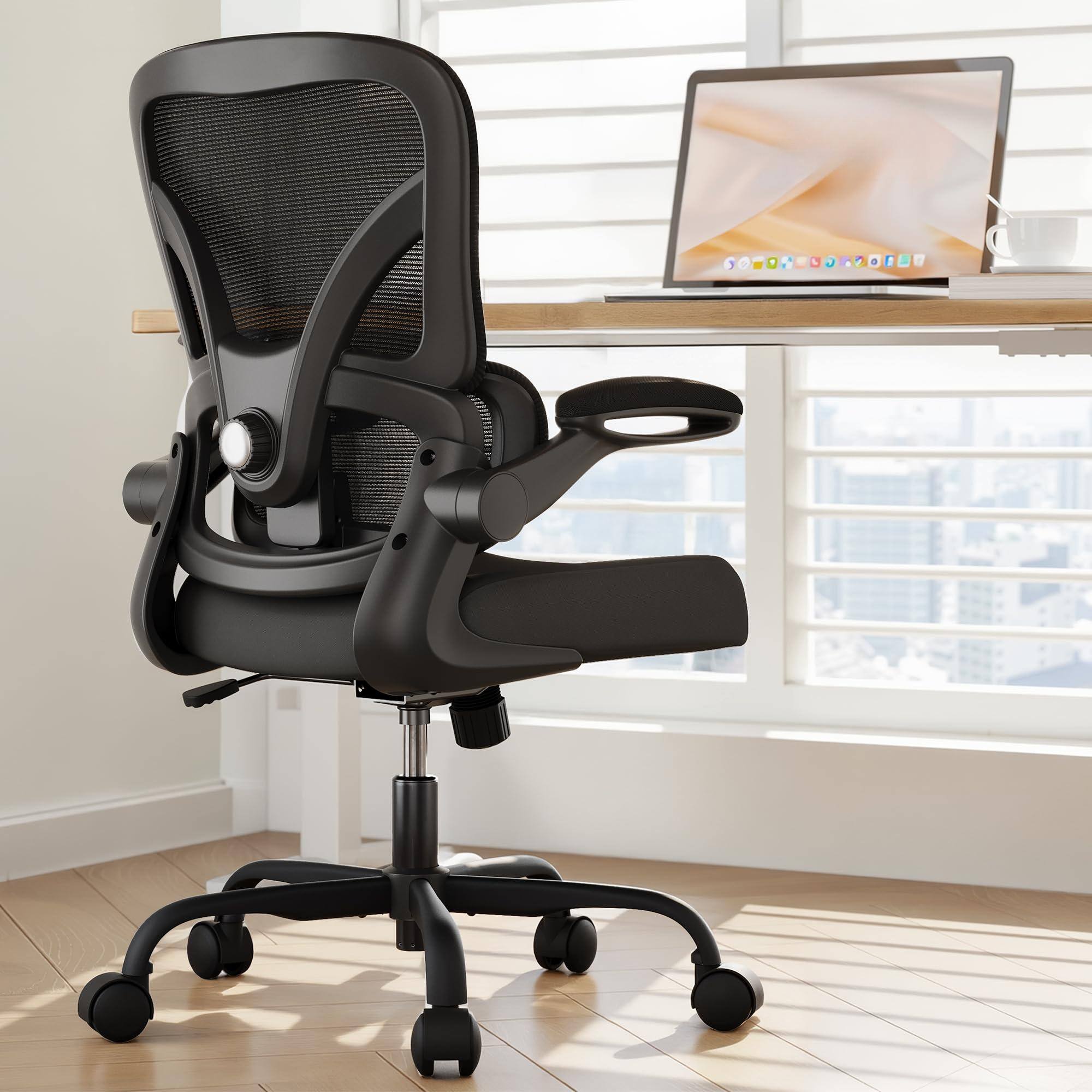 Alchemy Casas - Modern Premium High Office Computer Desk Chair Gaming Executive With Ergonomic Comfortable Swivel - Black