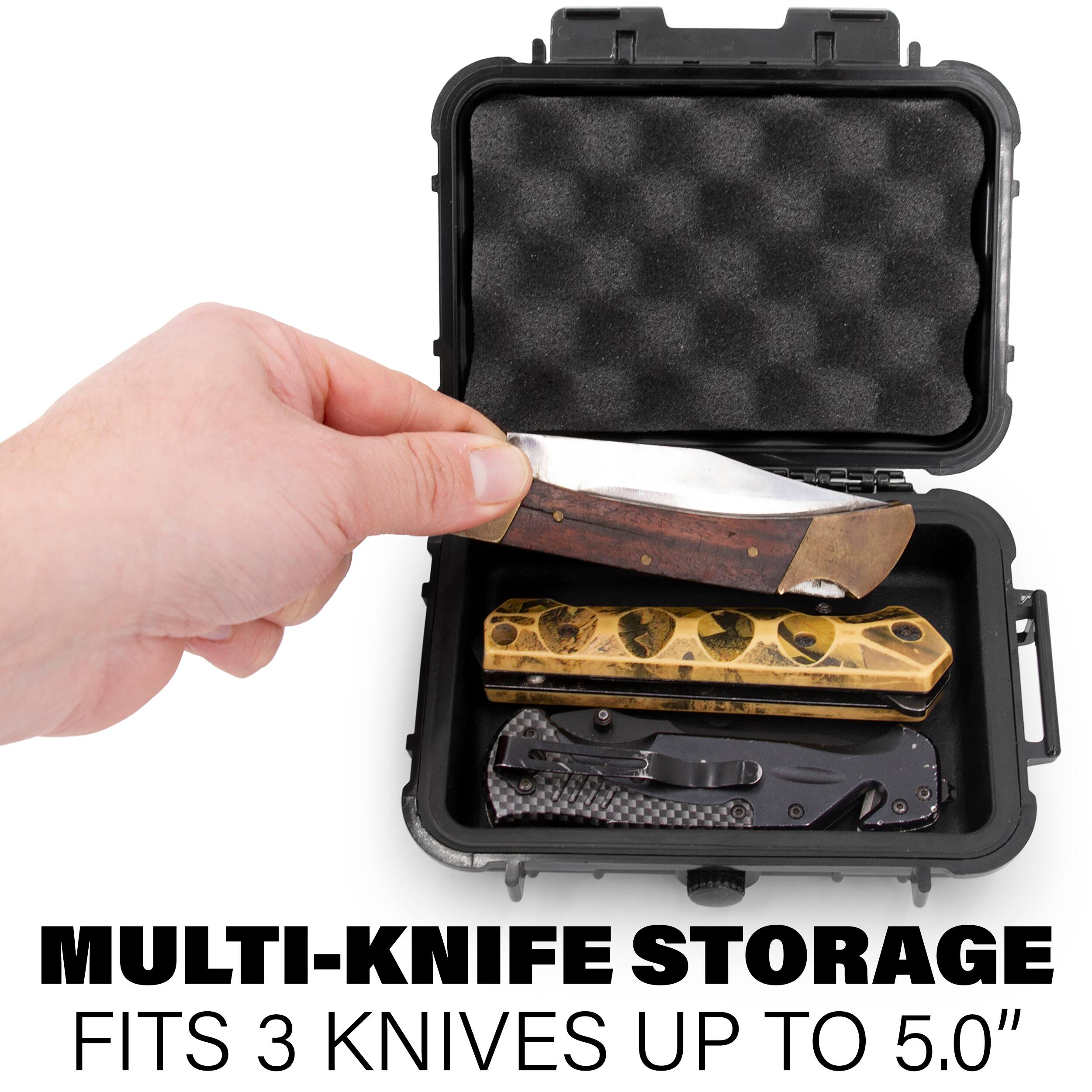 MULTI-KNIFE STORAGE  
FITS 3 KNIVES UP TO 5.0"