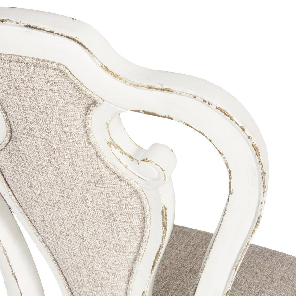 Alt View 4. Liberty Furniture Industries - Splat Back Upholstered Side Chair (RTA)-Set of 2 - White.