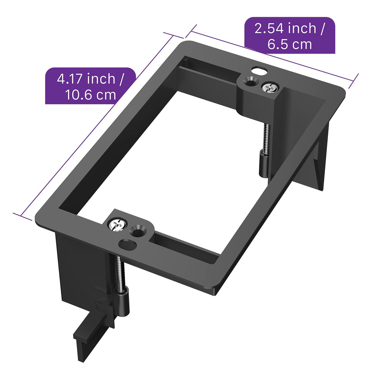 2.54 inch / 6.5 cm
4.17 inch / 10.6 cm