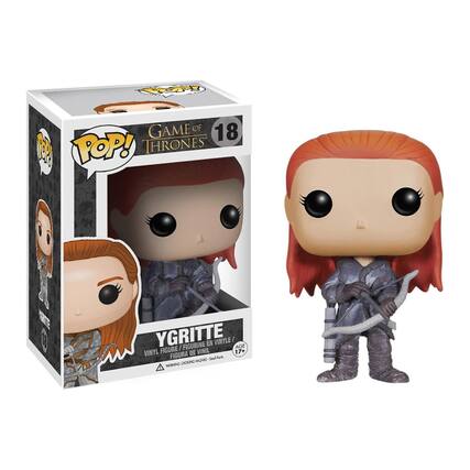 **Game of Thrones**
**Pop! 18**
**Ygritte**
**Vinyl Figure / Figurine en Vinyle / Figura de Vinilo / Figura de Vinil / Figura de Vinil**
**Age 17+**
**Warning: Choking Hazard - Small Parts. Not for children under 3 years.**