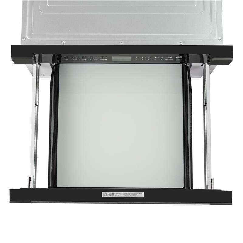 Alt View 6. COSMO - COS-12MWDBK-NH 24 in. Haven Collection 1.2 cu. ft. Built-in Microwave Drawer, 1000W, Touch Controls, Defrosting Rack - Matte Black.