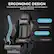 ERGONOMIC DESIGN
Imitating the human curve, effectively relieves fatigue in sedentary activities
GTPLAYER
Neck Support
Shoulder Relaxed
Back Support
Lumbar Support