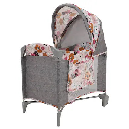 Front. 509 Crew - 509 Crew - Melange Flora - Deluxe Doll Play Yard - For Dolls Up To 18", 3+.