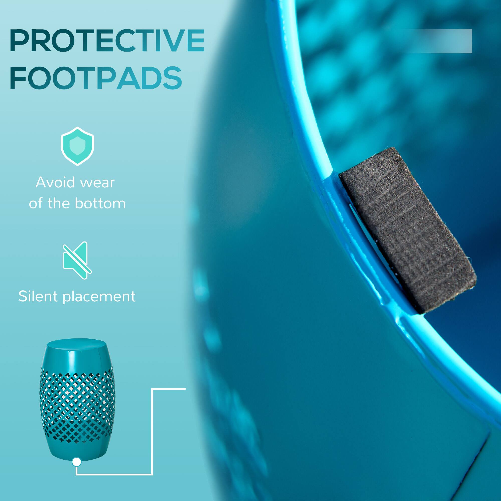 PROTECTIVE FOOTPADS
Avoid wear of the bottom
Silent placement