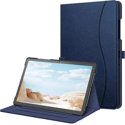 Front. Kitcheniva - Multi Angle Stand Protective Case Cover For 11'' Samsung Galaxy Tab A9+ Navy - Navy.