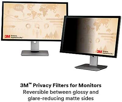 3M™ Privacy Filters for Monitors  
Reversible between glossy and glare-reducing matte sides