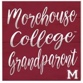 Jardine - Morehouse Tigers 10'' x 10'' Grandparent Plaque - Maroon