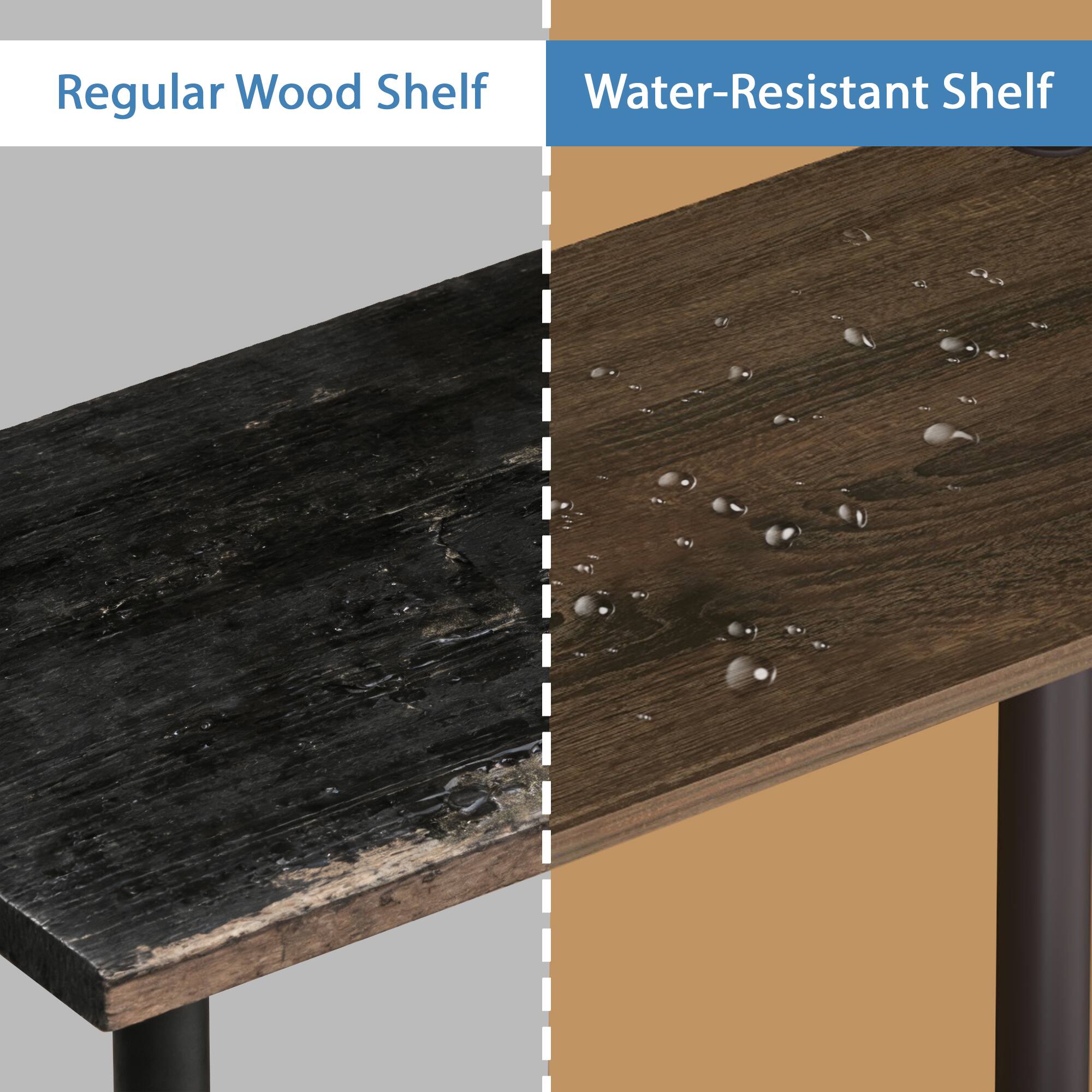 Regular Wood Shelf  
Water-Resistant Shelf
