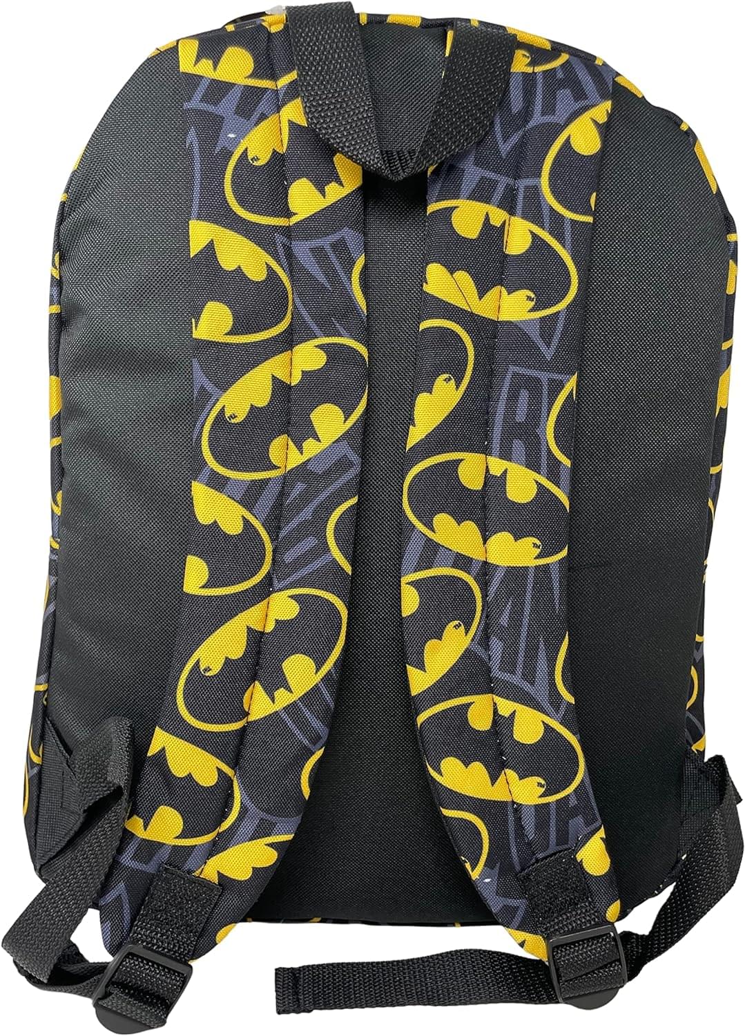 Alt View 1. DC Universe - DC Comics Batman Logo 16 Inch Backpack - Black/Yellow.