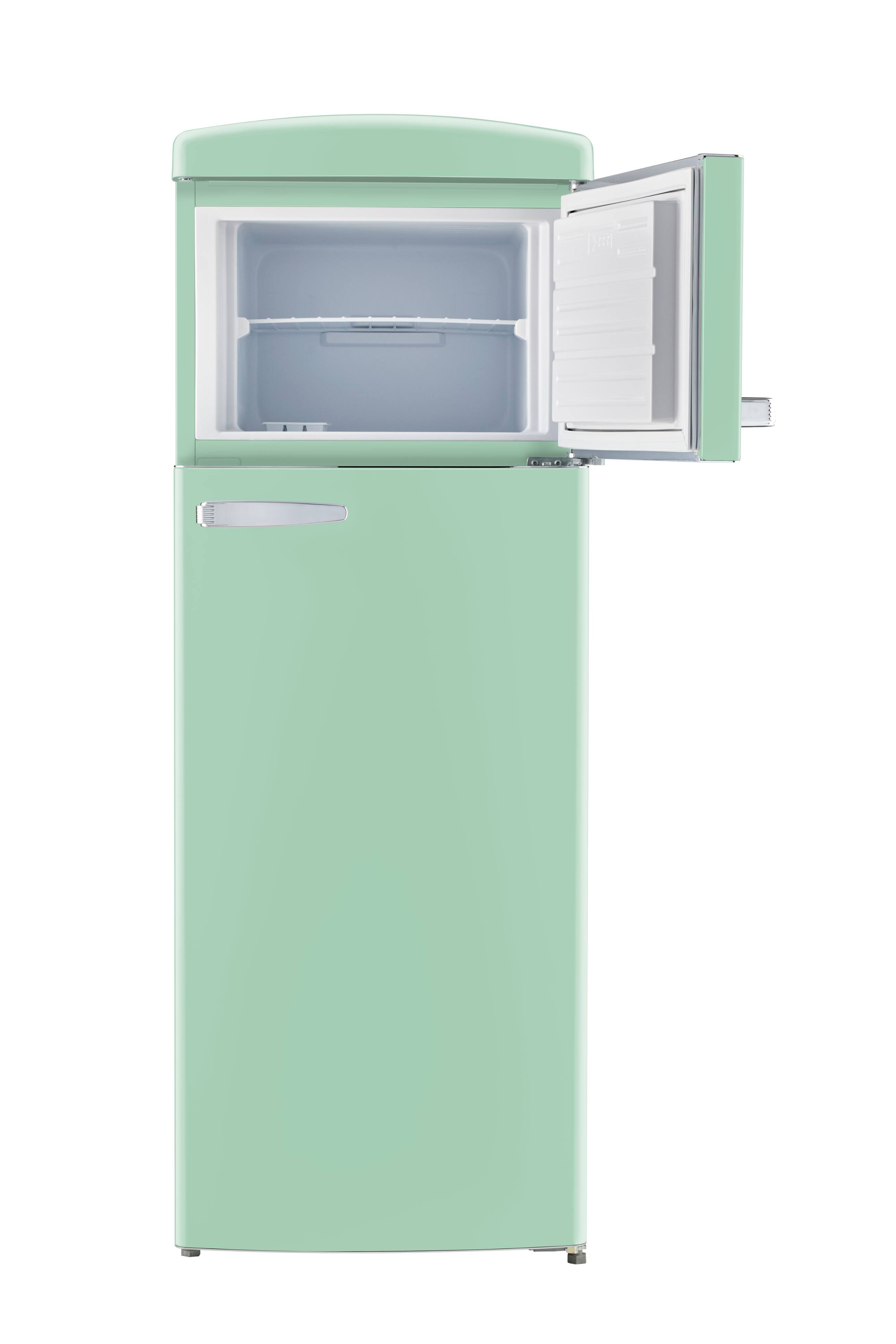 Alt View 5. Unique Appliances - Classic Retro 7.5cu.ft Compact Top Freezer Refrigerator - Summer Mint Green.