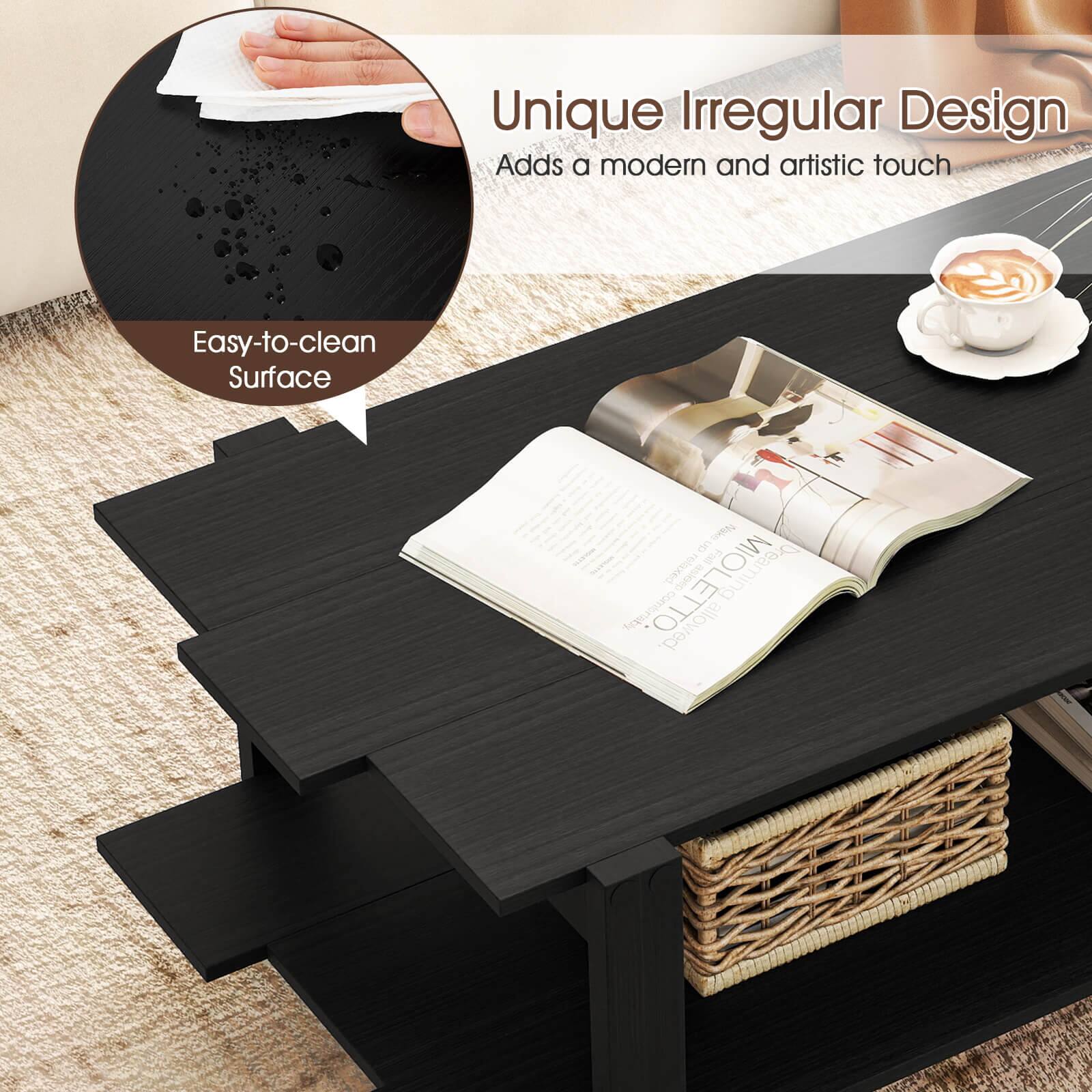 Unique Irregular Design  
Adds a modern and artistic touch  

Easy-to-clean Surface