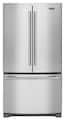 Maytag - 36 in. wide 20 cu. ft. French Door Refrigerator with PowerCold Feature - Stainless Steel