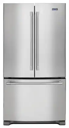 Maytag - 36 in. wide 20 cu. ft. French Door Refrigerator with PowerCold Feature - Stainless Steel