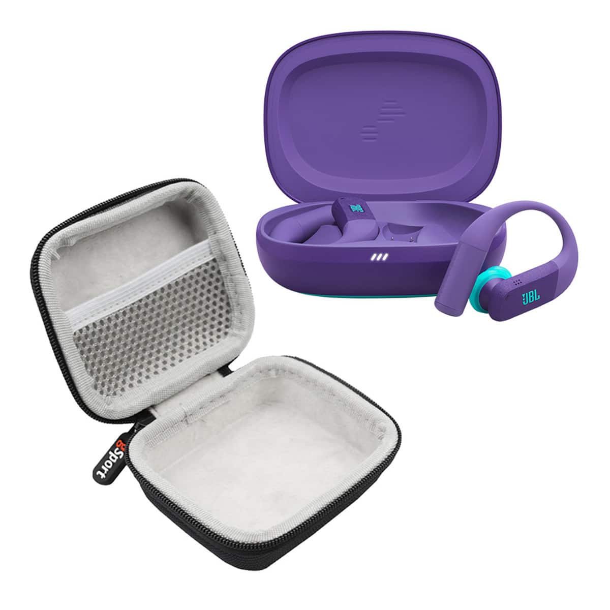 JBL - Endurance Peak 4 True Wireless Noise Cancelling Sport Earbud with gSport Case - Purple