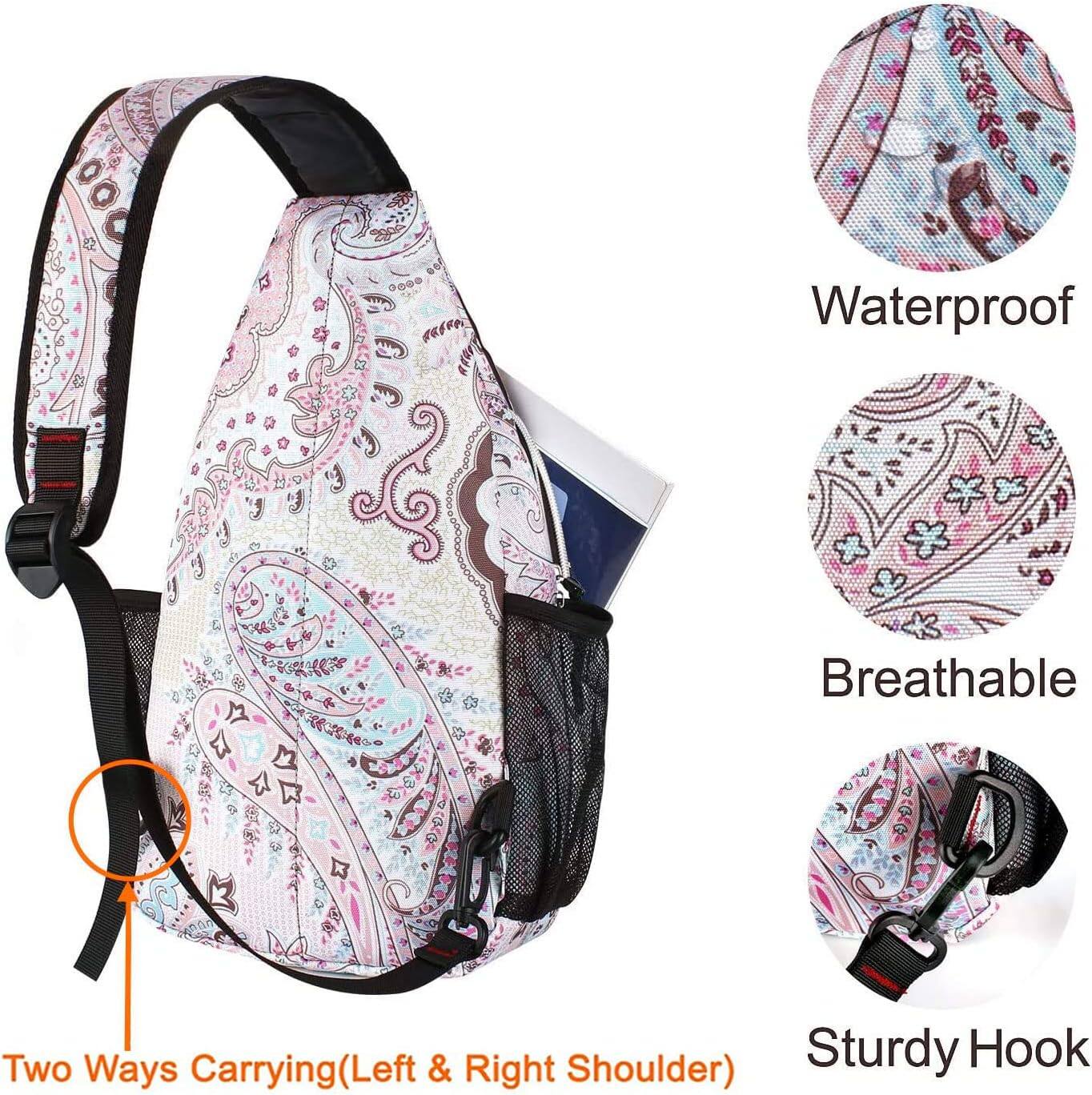 00. 000 Waterproof Breathable Sturdy Hook Two Ways Carrying (Left & Right Shoulder)