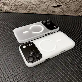 UUCOVER - For Apple iPhone 18 Pro Magnetic Matte Case with Camera Lens Protector Compatible with MagSafe, Shockproof Slim Cover - White