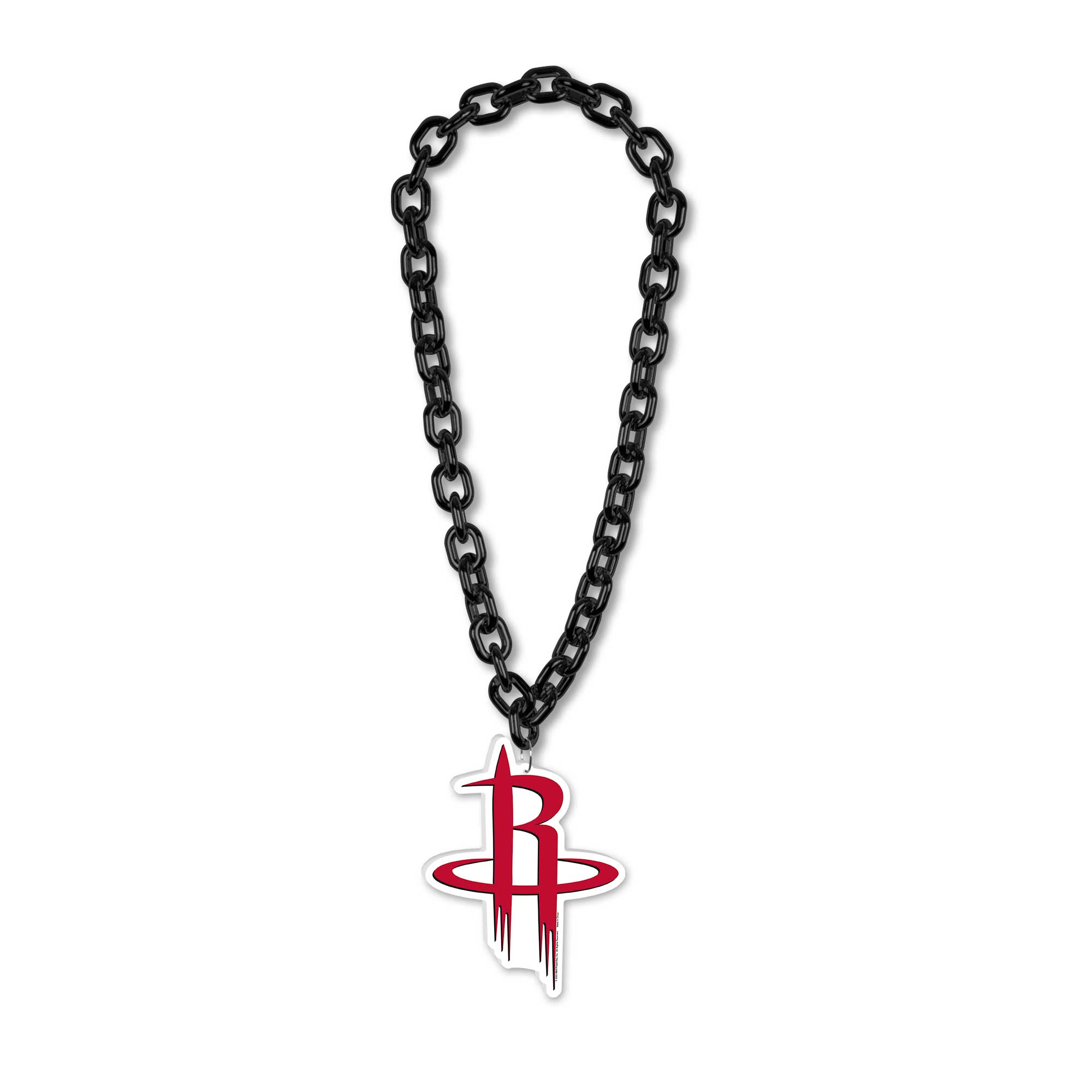 Front. WinCraft - Houston Rockets Big Chain Logo Necklace - Multicolor.