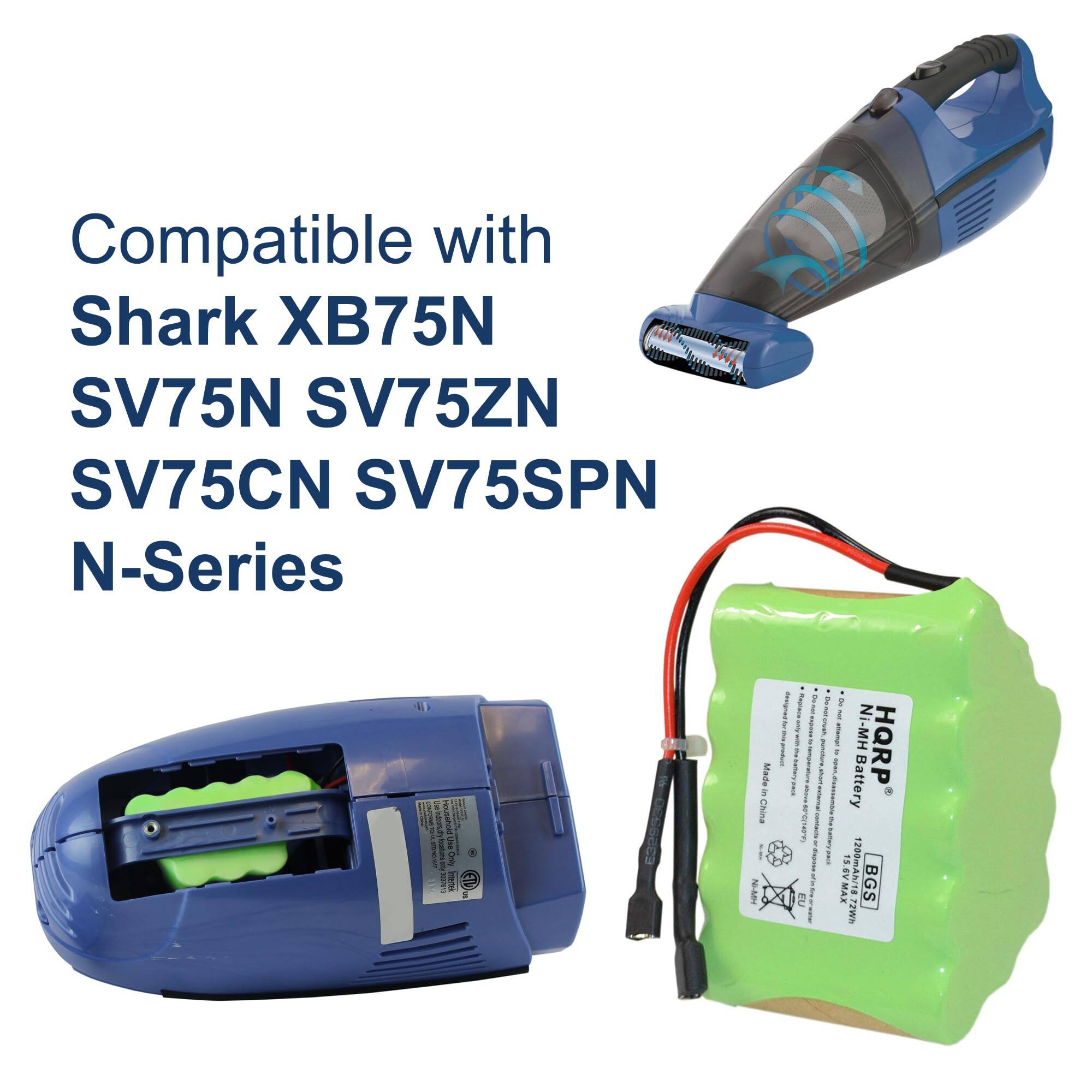 Compatible with Shark XB75N SV75N SV75ZN SV75CN SV75SPN N-Series

Made in China

Ni-MH Battery

1200mAh/18V

BGS

HQRP