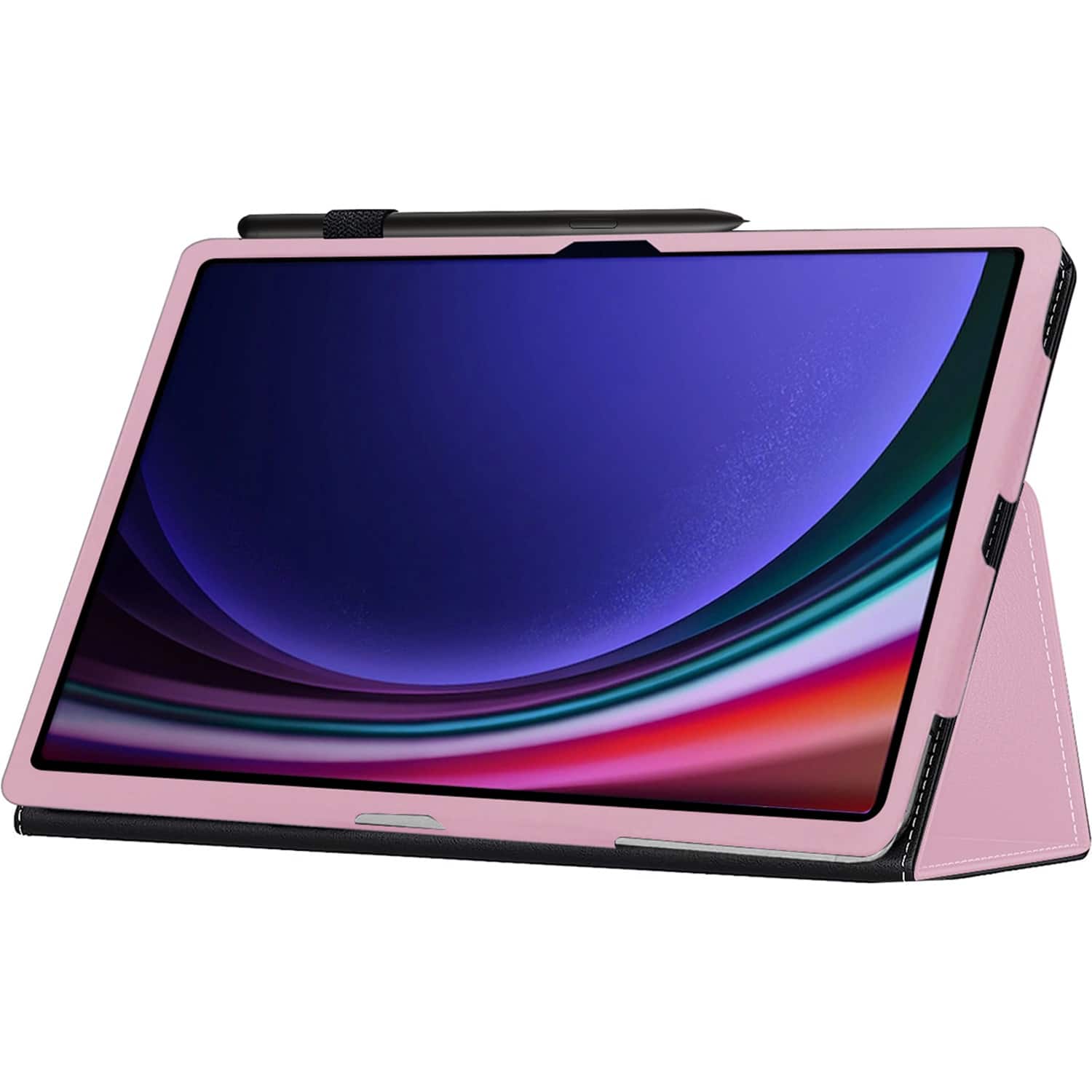 Alt View 12. SaharaCase - Bi-Fold Folio Case for Samsung Galaxy Tab S10 Ultra and Tab S9 Ultra - Pink.