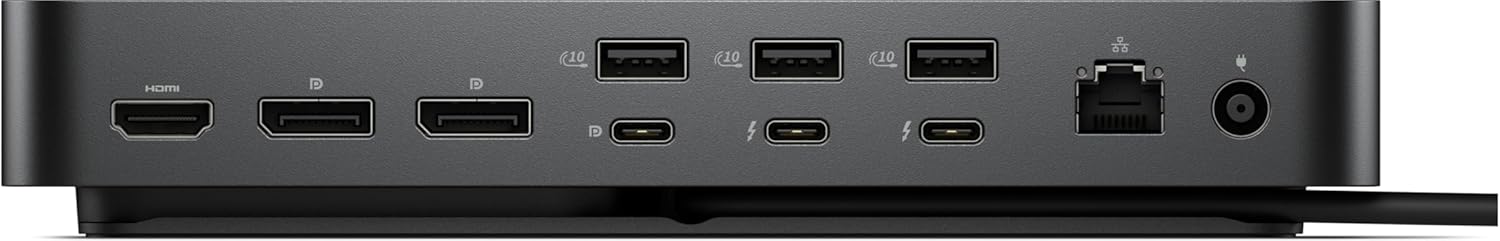 Alt View 4. Dell - Dell Pro Thunderbolt 4 Smart Dock SD25TB4 - for Desktop PC, Notebook - Charging Capability - 180 W - Thunderbolt 4 - 4.