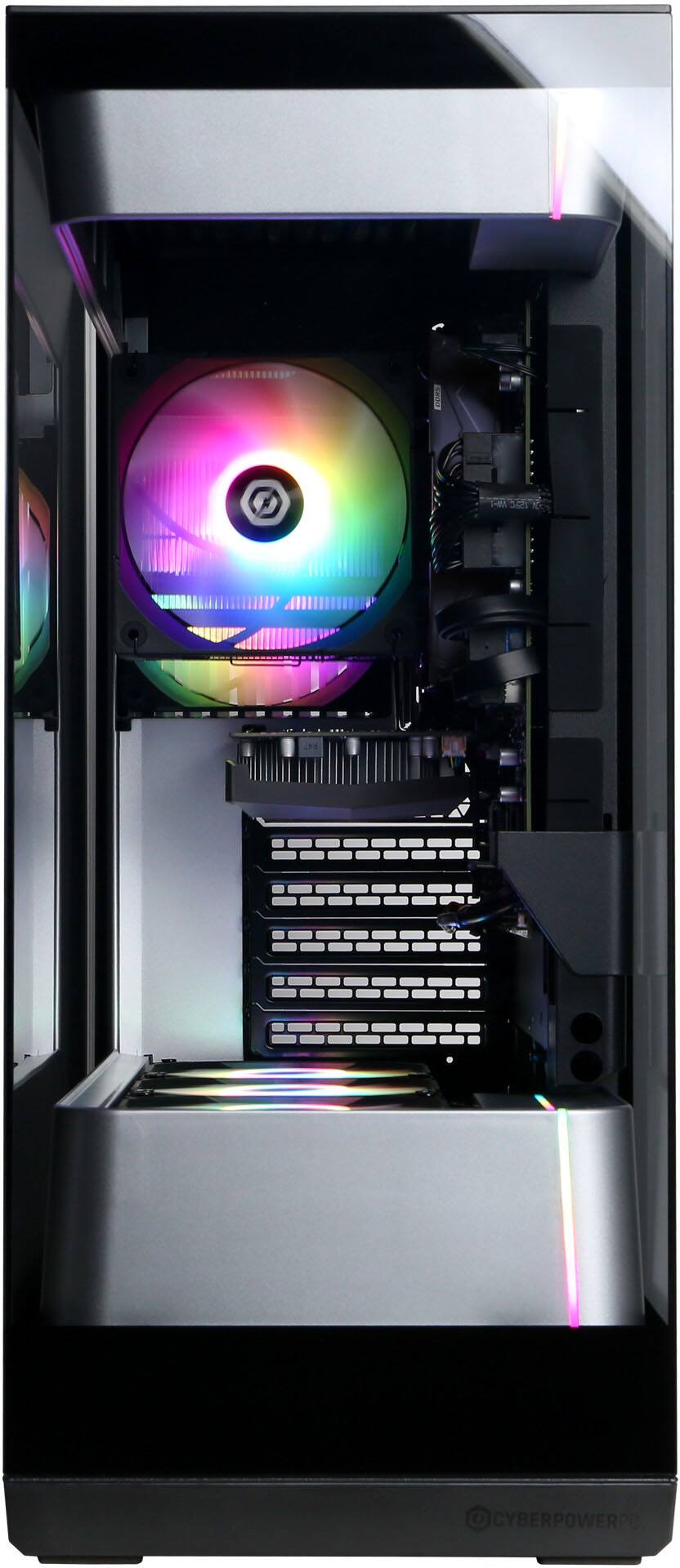 Alt View 2. CyberPowerPC - Gamer Master Gaming Desktop - AMD Ryzen 5 5500 - AMD Radeon RX 9050 4GB - 8GB DDR4 - 500GB PCIe 4.0 SSD - Black.