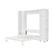 Alt View 2. Anysun - Queen Murphy Bed Wall Bed with Storage Doors - White.