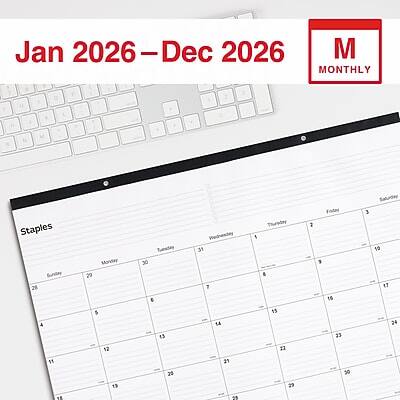 Jan 2026 – Dec 2026  
MONTHLY  

Staples  

Sunday 28 4 11 18 25  
Monday 29 5 12 19 26  
Tuesday 30 6 13 20 27  
Wednesday 31 7 14 21 28  
Thursday 1 8 15 22 29  
Friday 2 9 16 23 30  
Saturday 3 10 17 24 31