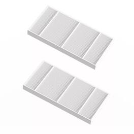 Teendow - T13S Robot Vacuum Replacement Accessories Kit For 2-Pack High-Efficiency HEPA Replacement Filters
