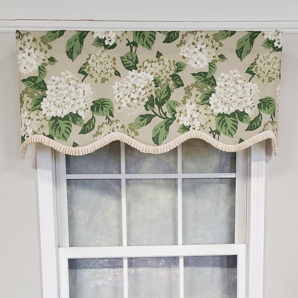Angle. RLF Home - RLF Home Luxurious Modern Design Classic Summer Wind Provance Style Window Valance 50" x 16" Taupe - Taupe.