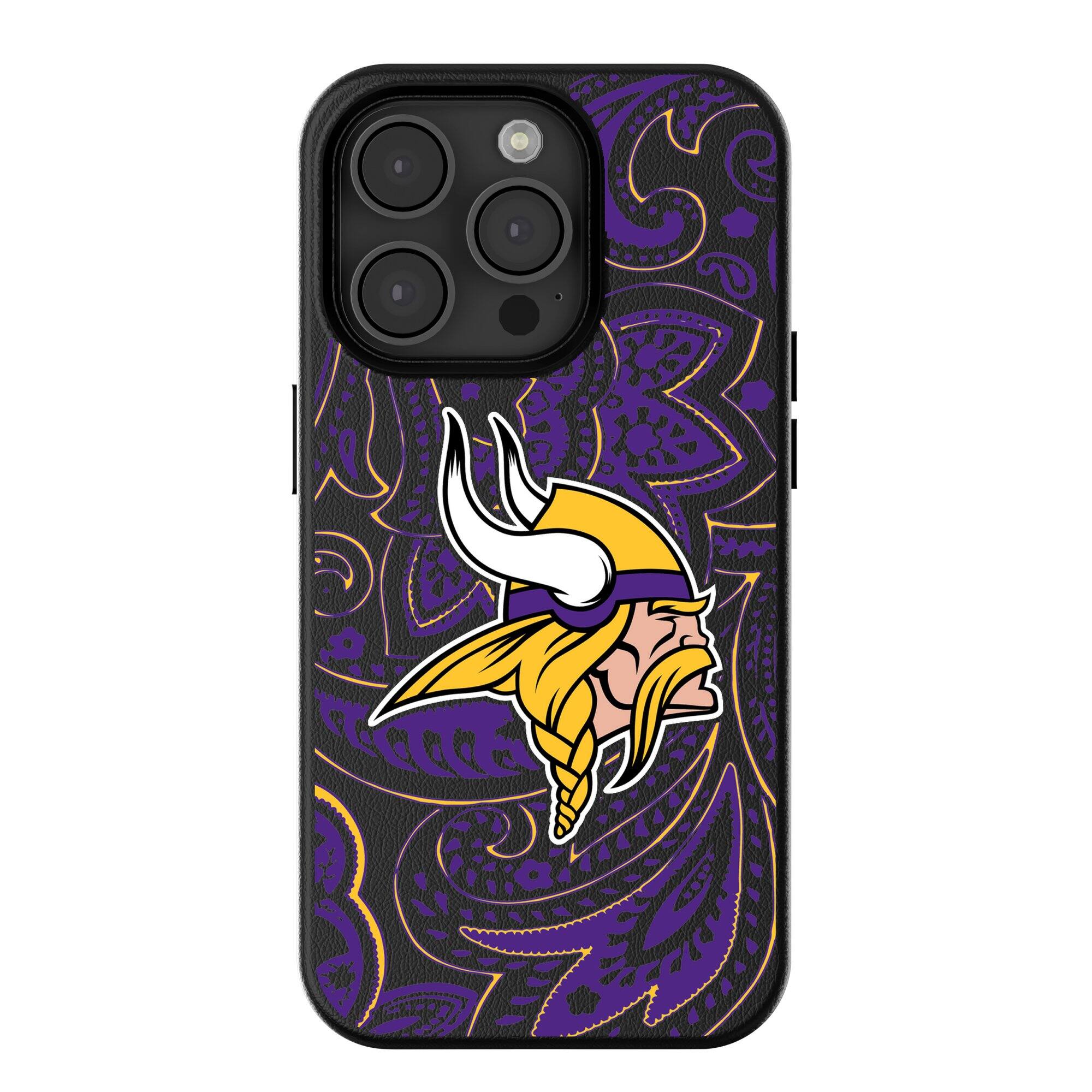 Keyscaper - NFL - Minnesota Vikings Paisley iPhone Magnetic Bump Case - 15 Pro - Black price history on PriceWatchPro