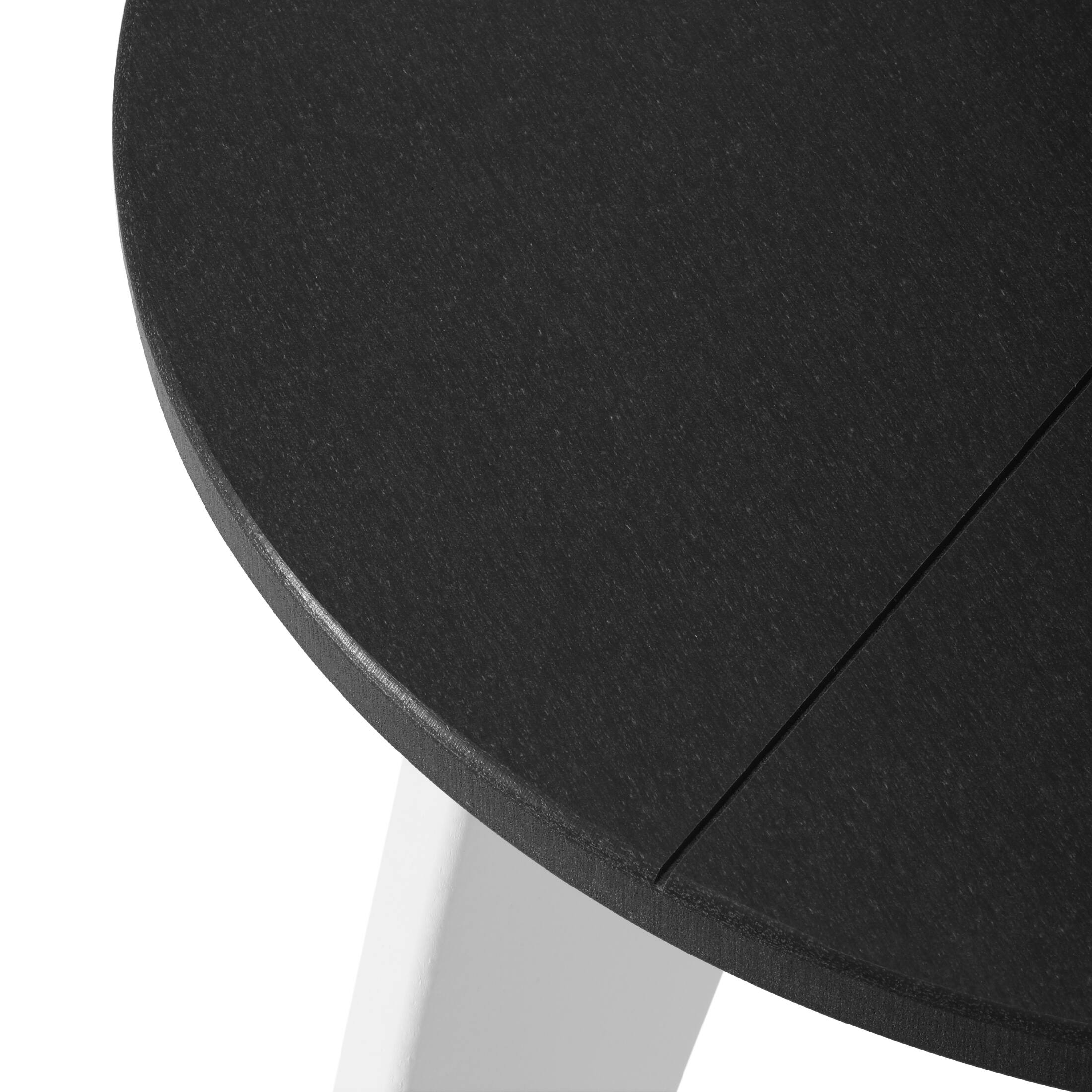 Alt View 1. WestinTrends - WestinTrends Pacifica HDPE Plastic Outdoor Round Adirondack Patio Side Table - White/Gray.