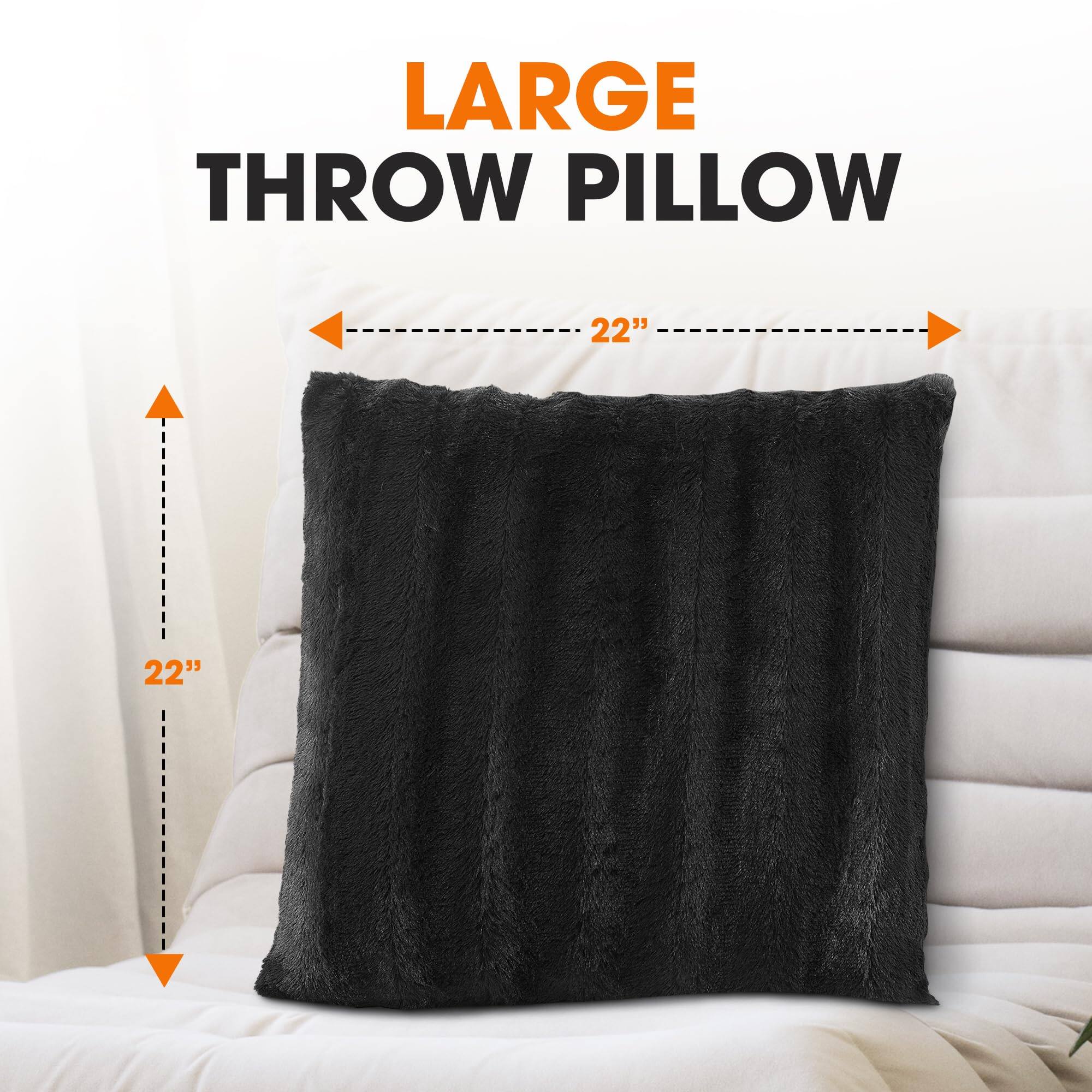 LARGE THROW PILLOW  
22" x 22"