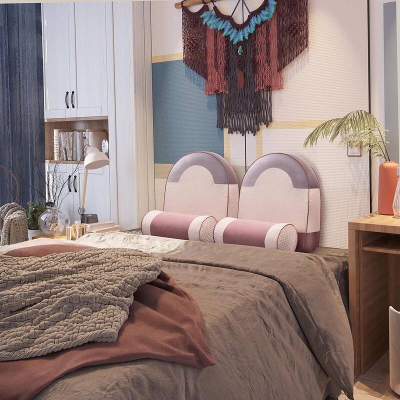 Alt View 2. wowmax - Reading Pillow for Bed & Couch w/Back Support - Adjustable Backrest Cushion for Sitting, Home Comfort, Pink - Pink.