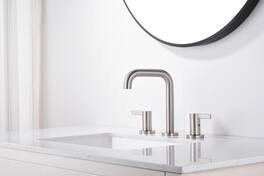 Bathroom Faucet For bathroom Sink With Two Handles And Supply Lines